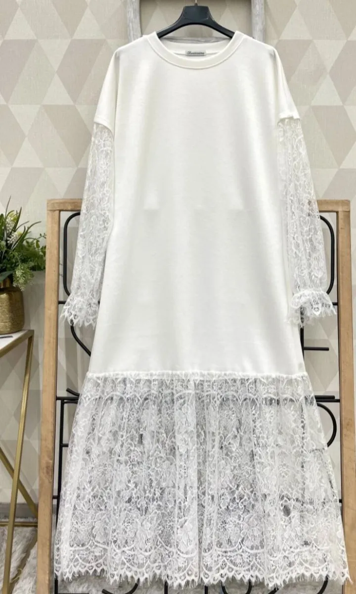 White dress one sz fits 12/16 - Image 2