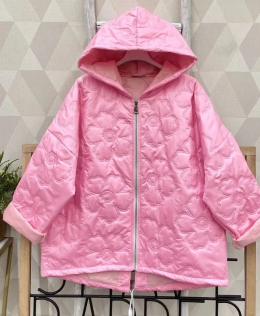 Pink coat one sz fits 10/16....35e - Image 1