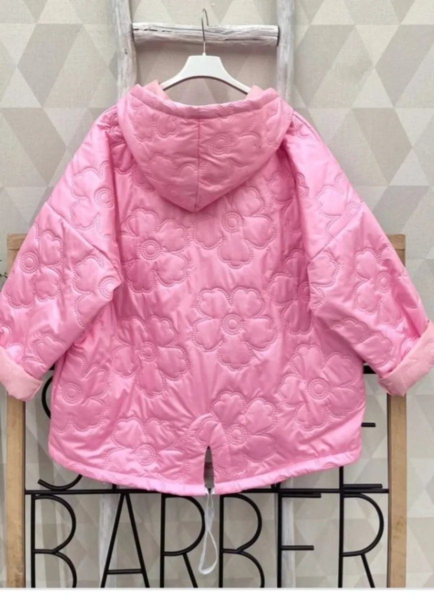 Pink coat one sz fits 10/16....35e - Image 2