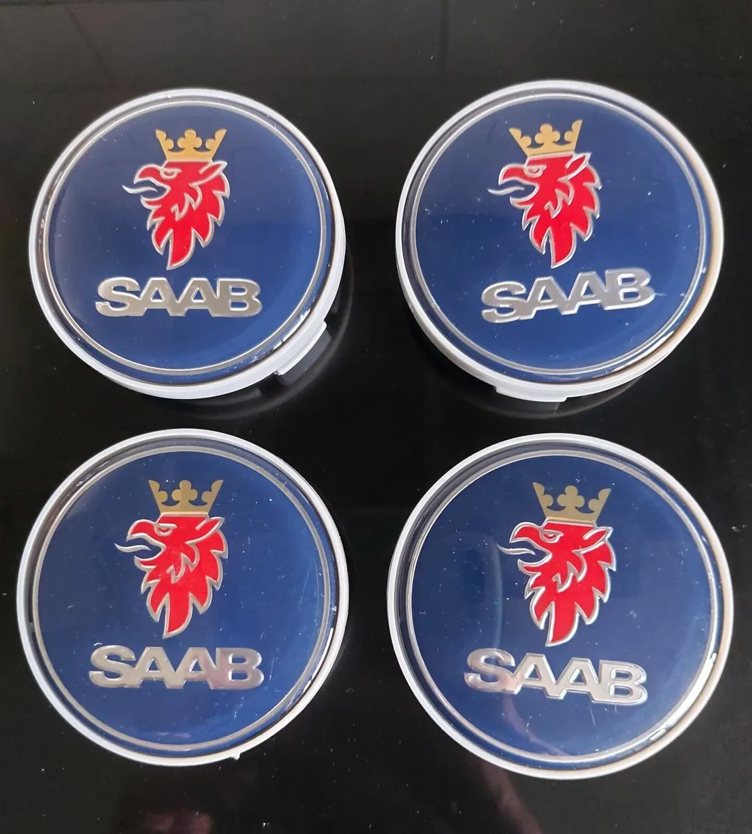 4 x Saab Centre Caps - FREE POST - Image 1