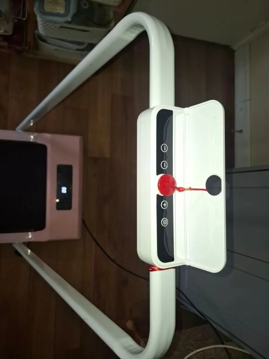 walking pad with safety bars and ground mat - Image 2