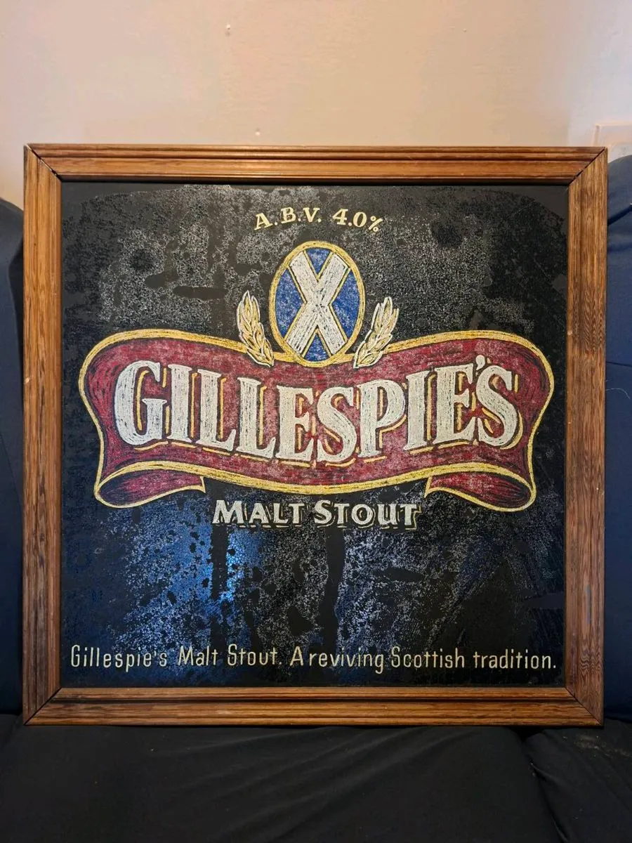 Rare Vintage GILLESPIE'S MALT STOUT of SCOTLAND fr - Image 1