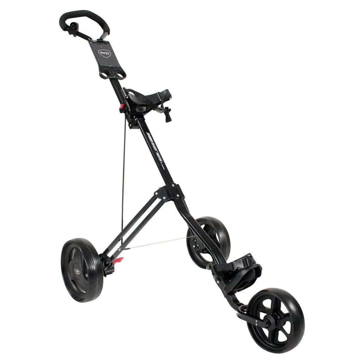 Masters 3 Series 3 Wheel Golf Trolley - Black - Image 1