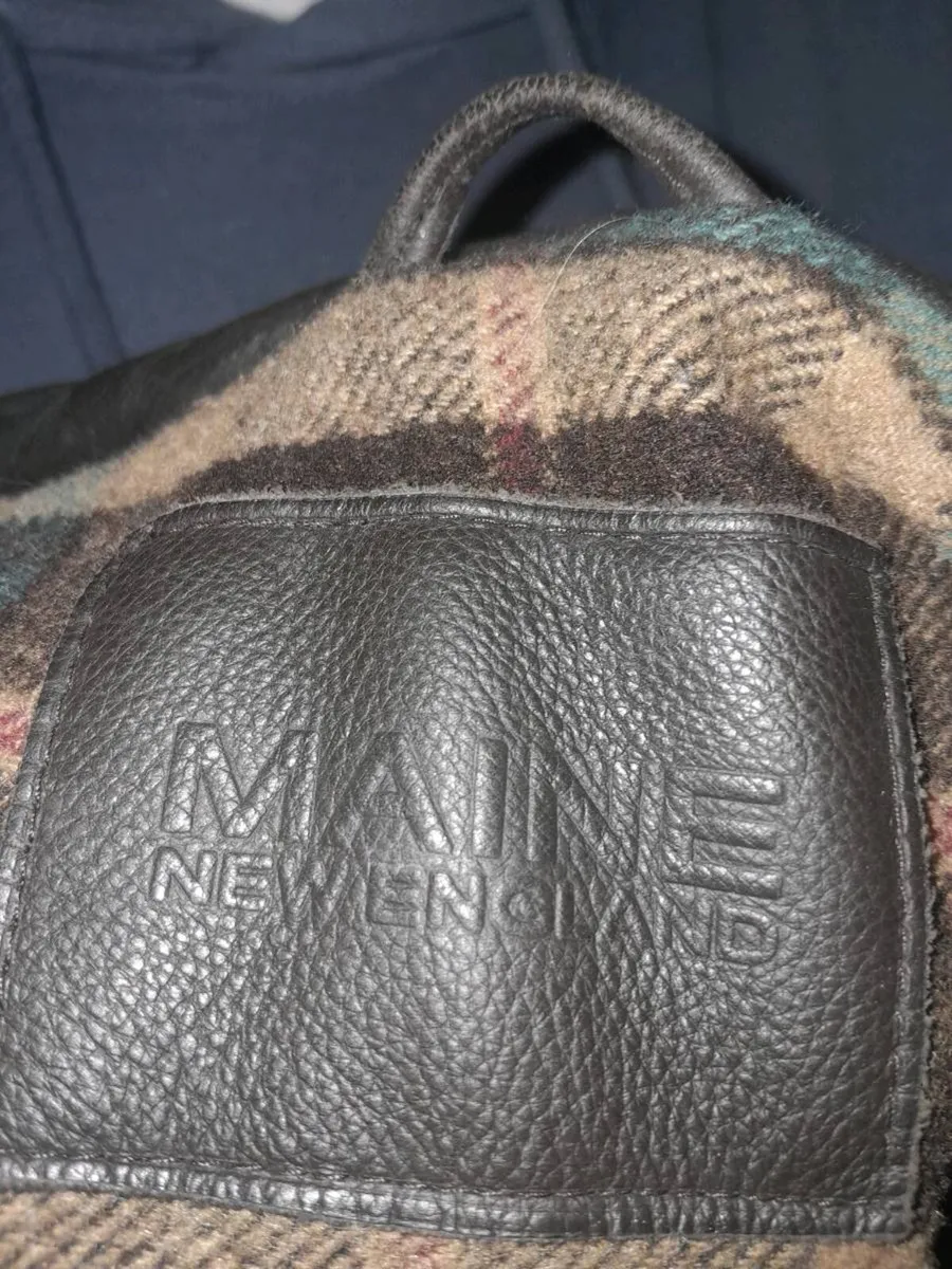 Maine New England leather bomber jacket - Image 3