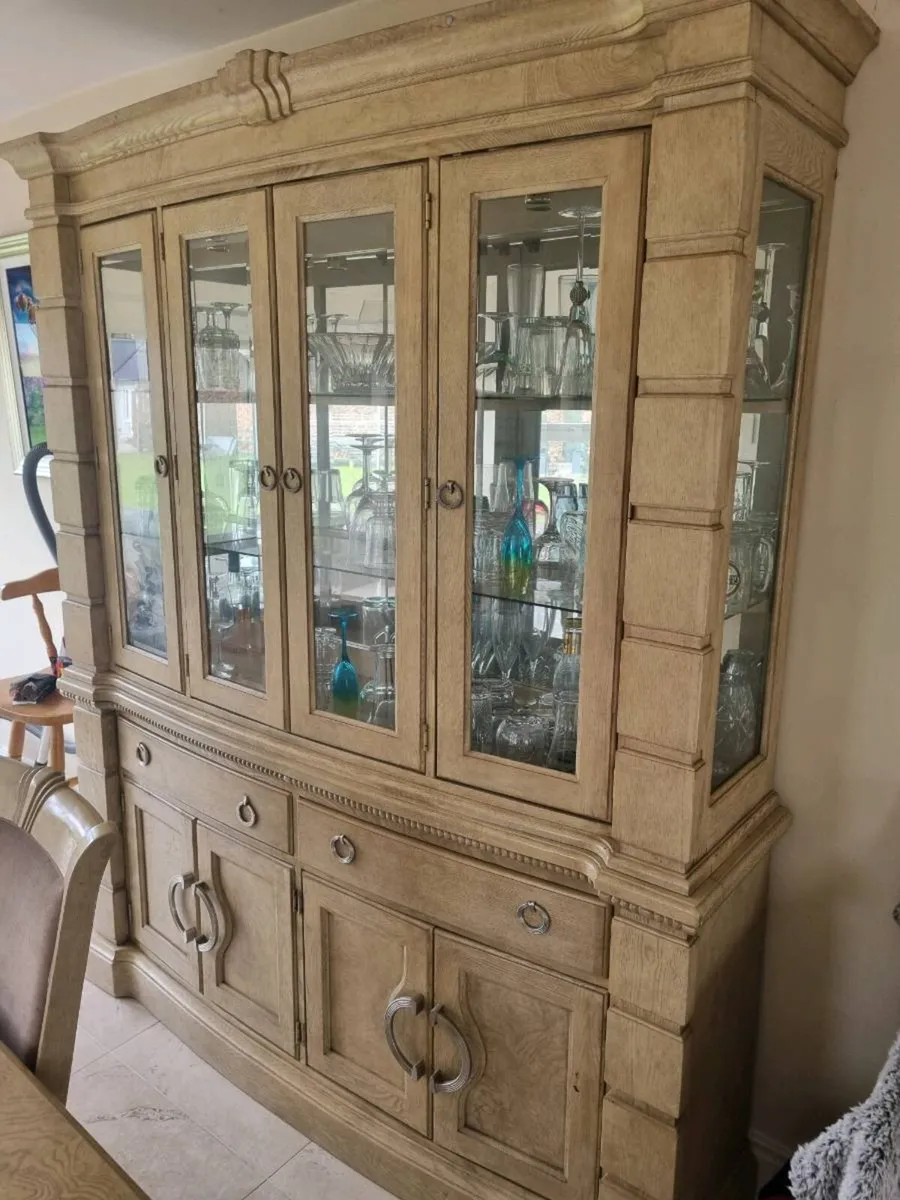 Best overall Solid Oak Dining Table, 8 Chairs & Dr - Image 2