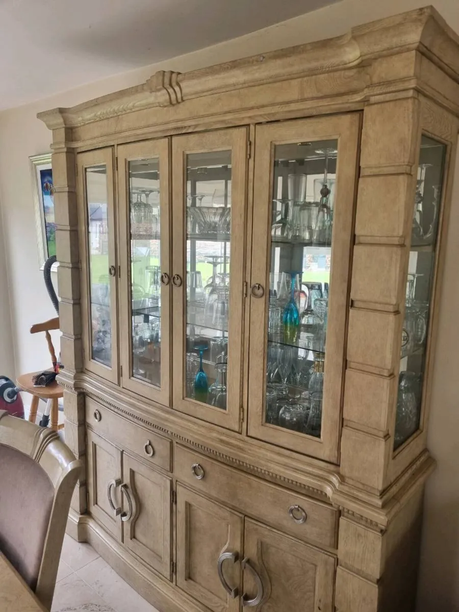 Best overall Solid Oak Dining Table, 8 Chairs & Dr - Image 3