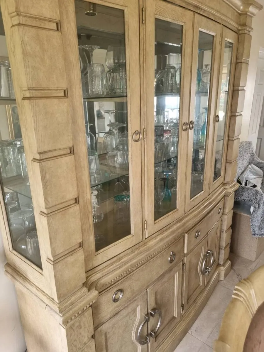 Best overall Solid Oak Dining Table, 8 Chairs & Dr - Image 4