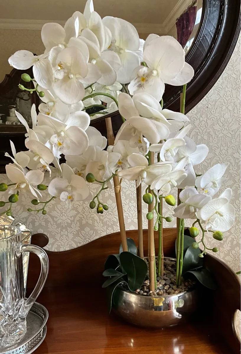 Tall Real Touch Orchid in a Pot (artificial )67cm - Image 2