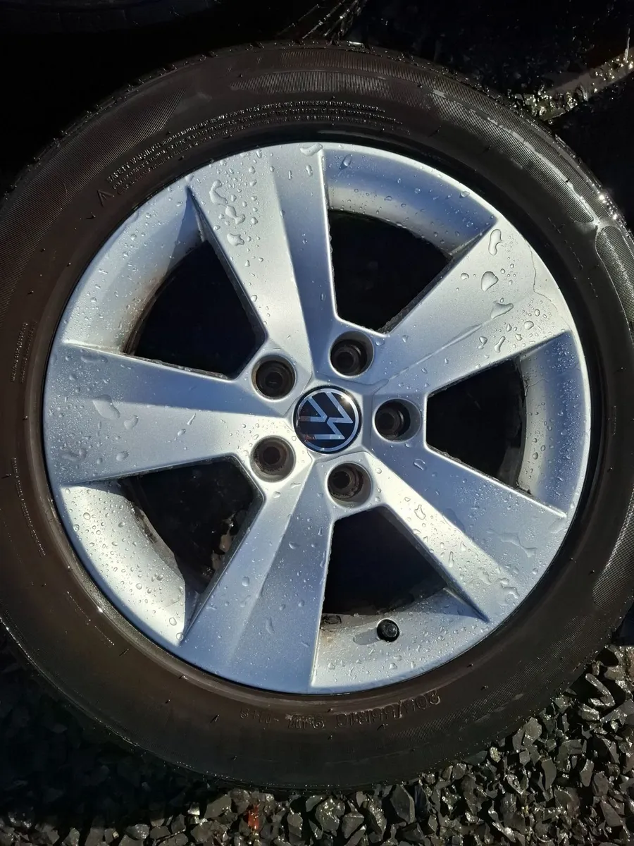 16" Vw Alloys with tyres - Image 1