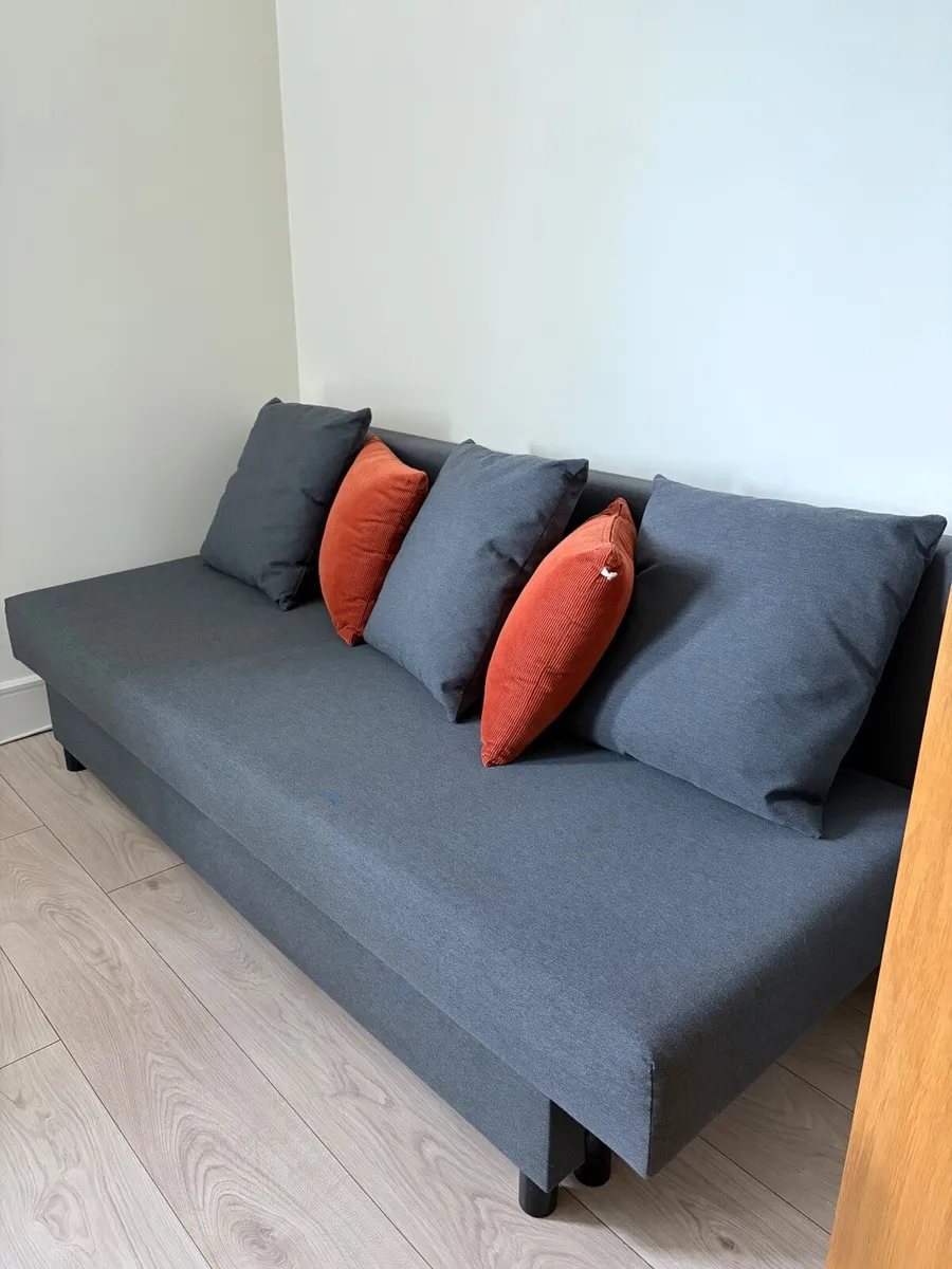 IKEA 3-seat sofa bed with storage - Image 1