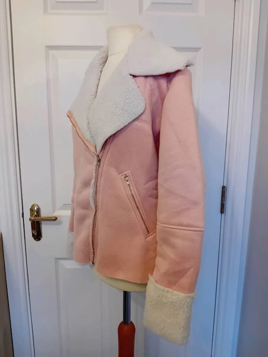 Faux Suede Biker Style Jacket - Image 2