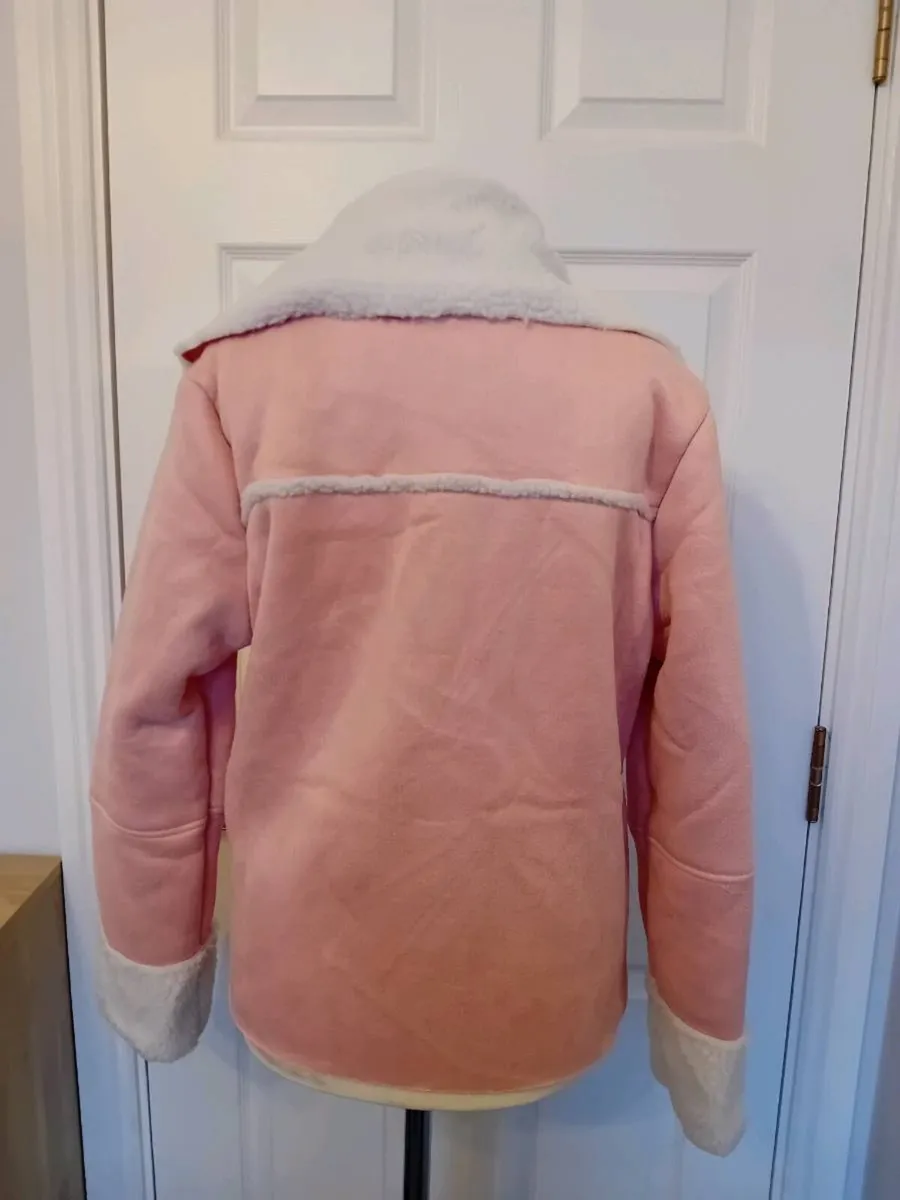 Faux Suede Biker Style Jacket - Image 4