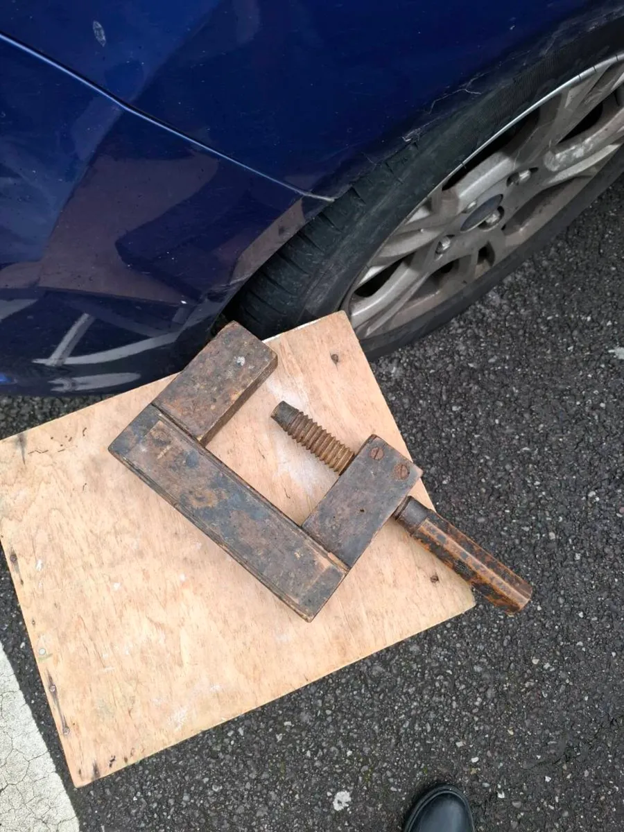 Vintage tool wood clamp