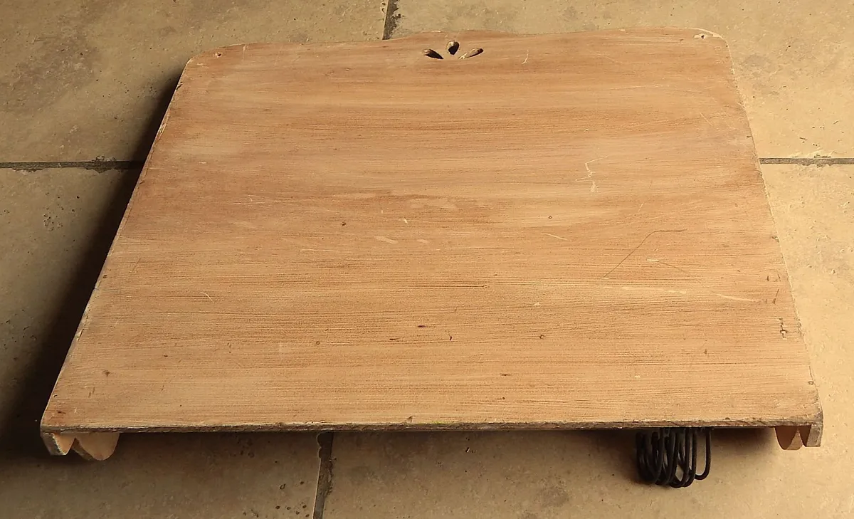 Handmade Wooden Plate Rack with Hooks - Image 3