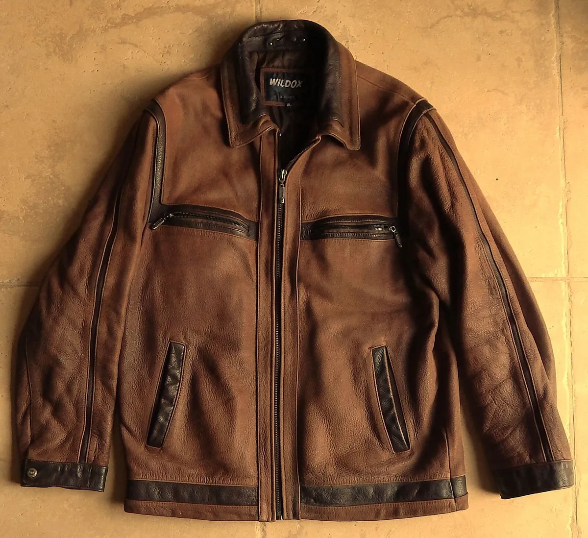 Gents Wildox Leather Jacket, Size XL - Image 1