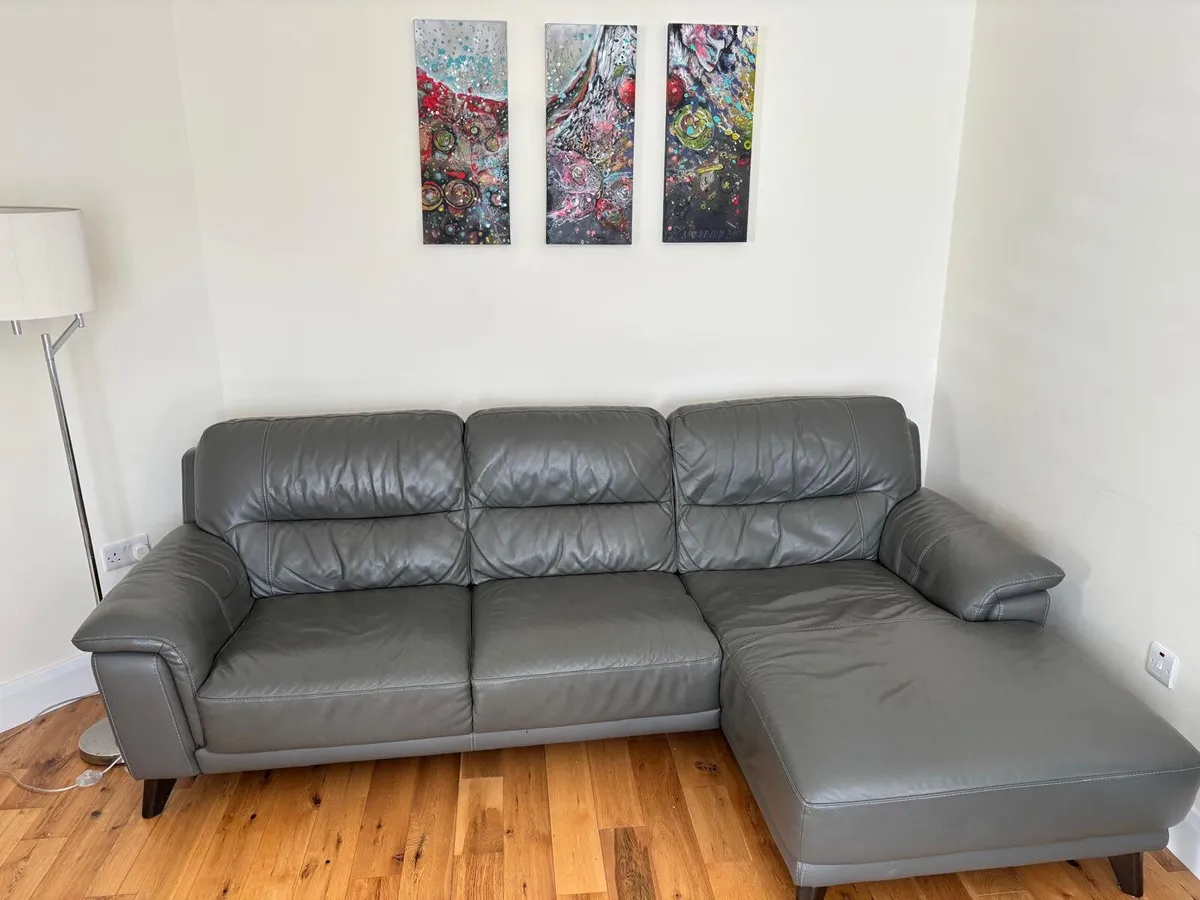 DFS Leather sofa - Image 2