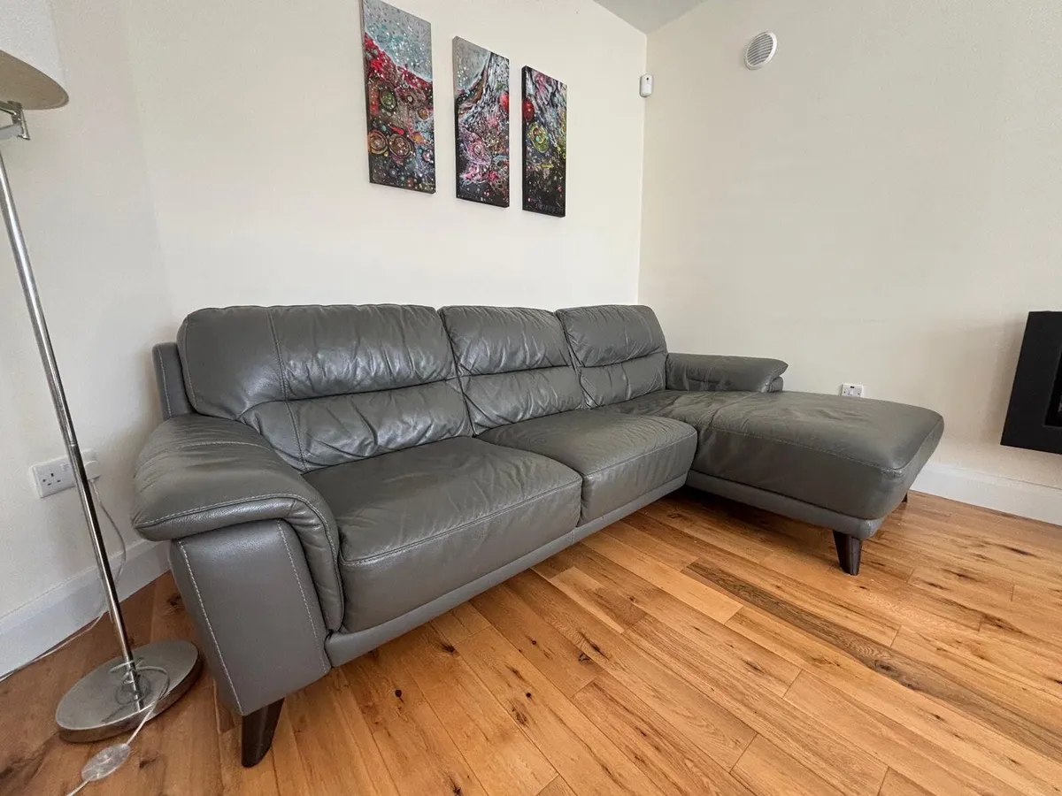 DFS Leather sofa - Image 3