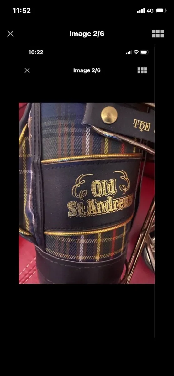 Rare Vintage Old St. Andrews Golf bag Display/ Pri - Image 2