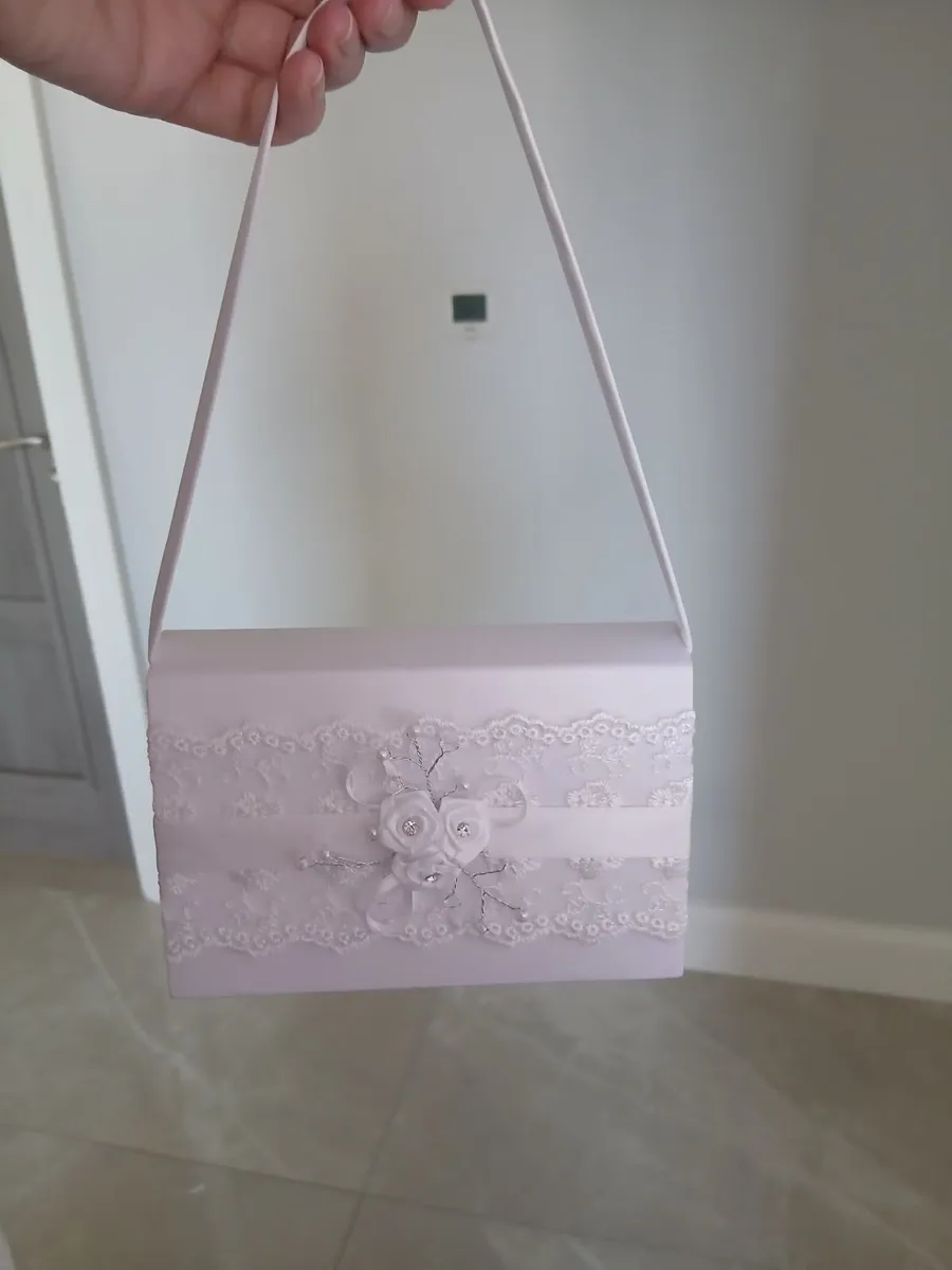 White Communion shoes & bag - Image 1