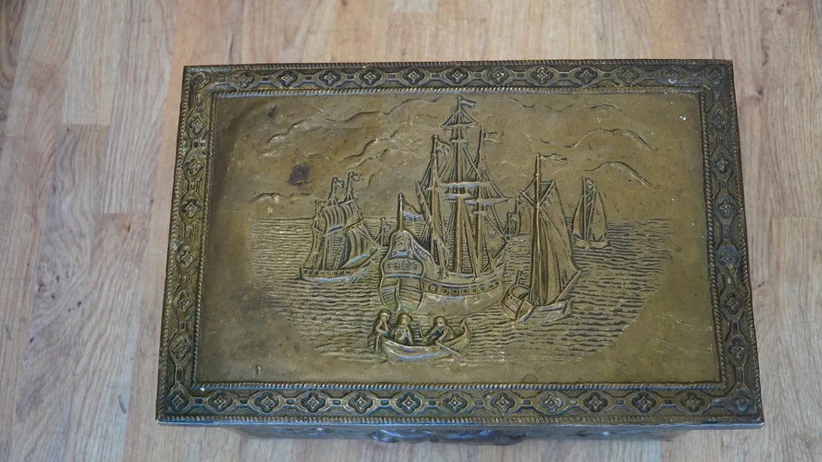 Brass Coal Box - Image 2