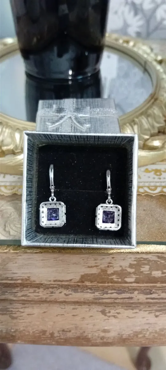 18k white gold earrings and 18k white gold necklac - Image 4