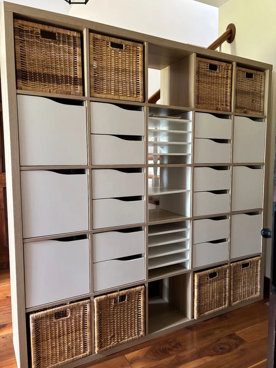 IKEA KALLAX Modular Cabinet 12 Drawers, 6 Doors, 1 - Image 1