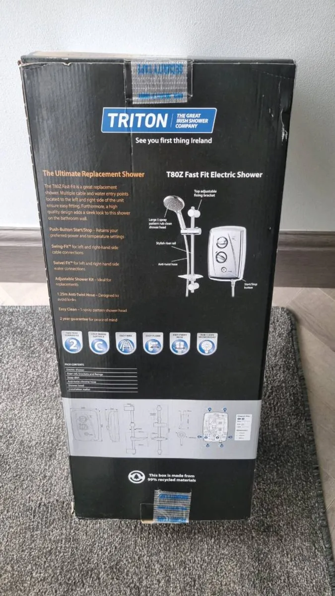 New Triton T80z Fast Fit Electric Shower - Image 3