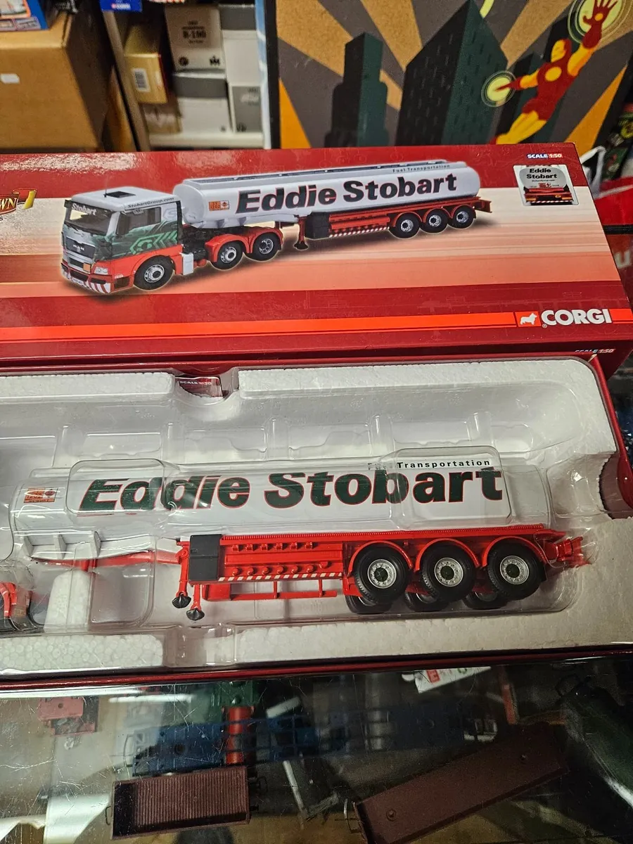 Corgi MAN Tractor Unit and Tanker Trailer Eddie St - Image 2