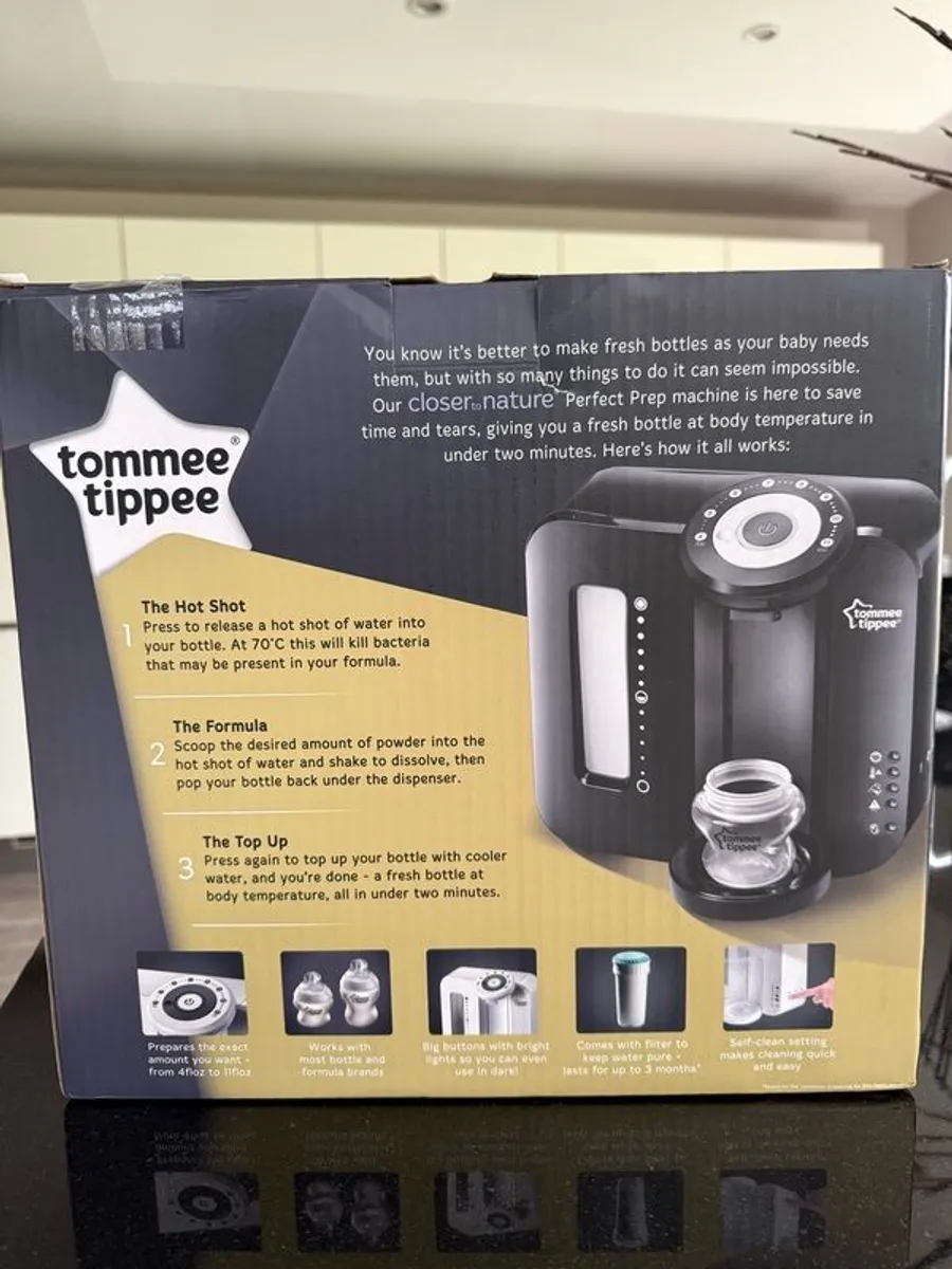 Tommee Tippee Perfect Prep Formula Feed Maker, Instant Baby Bottle Maker with Antibacterial Filter - Image 4