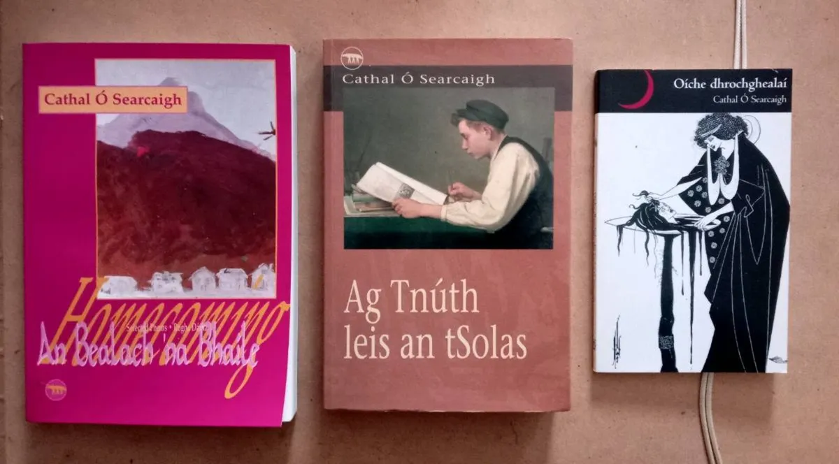 Three Cathal O Searcaigh Irish Books