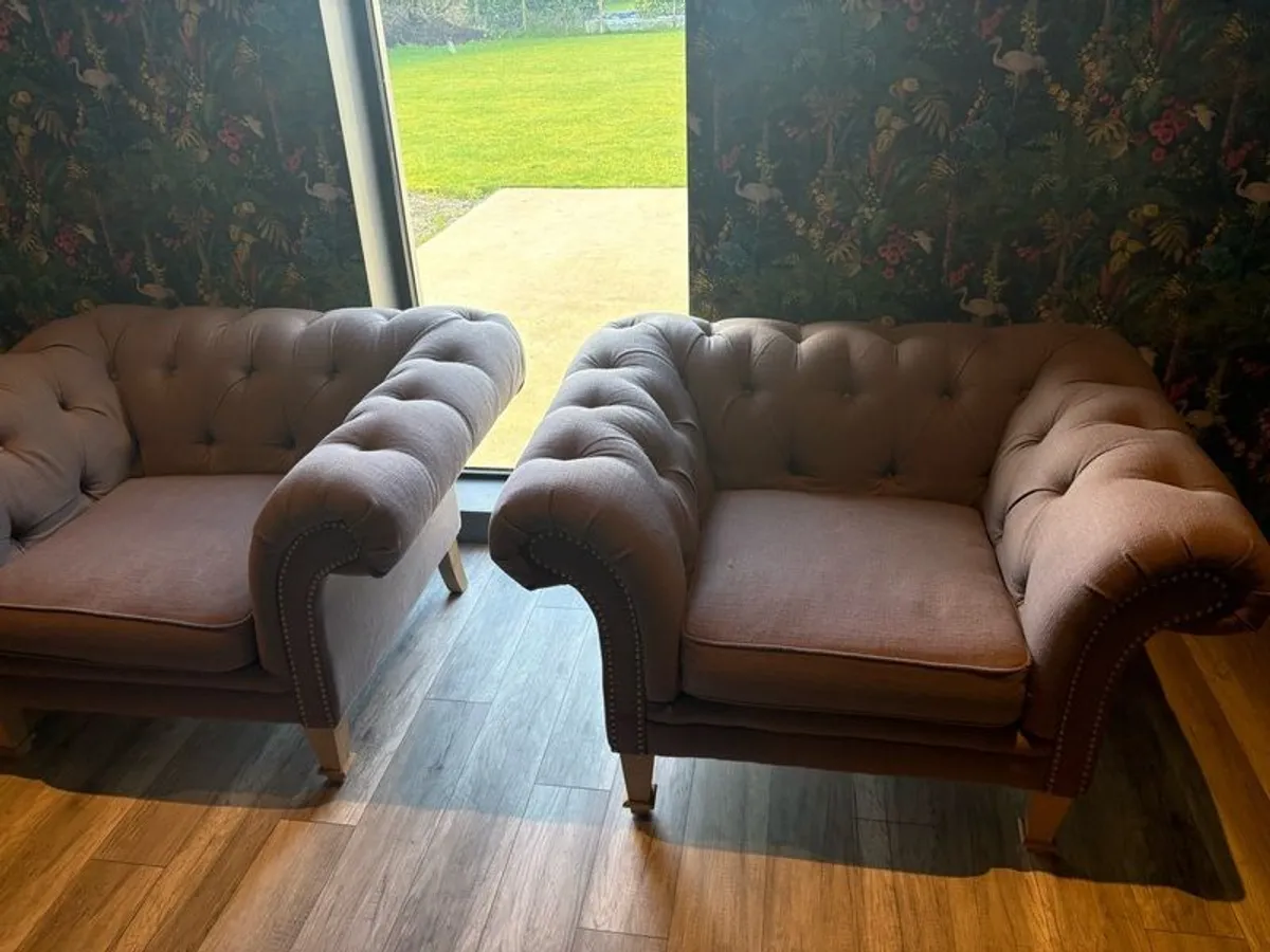 2 Armchairs for sale - Image 1