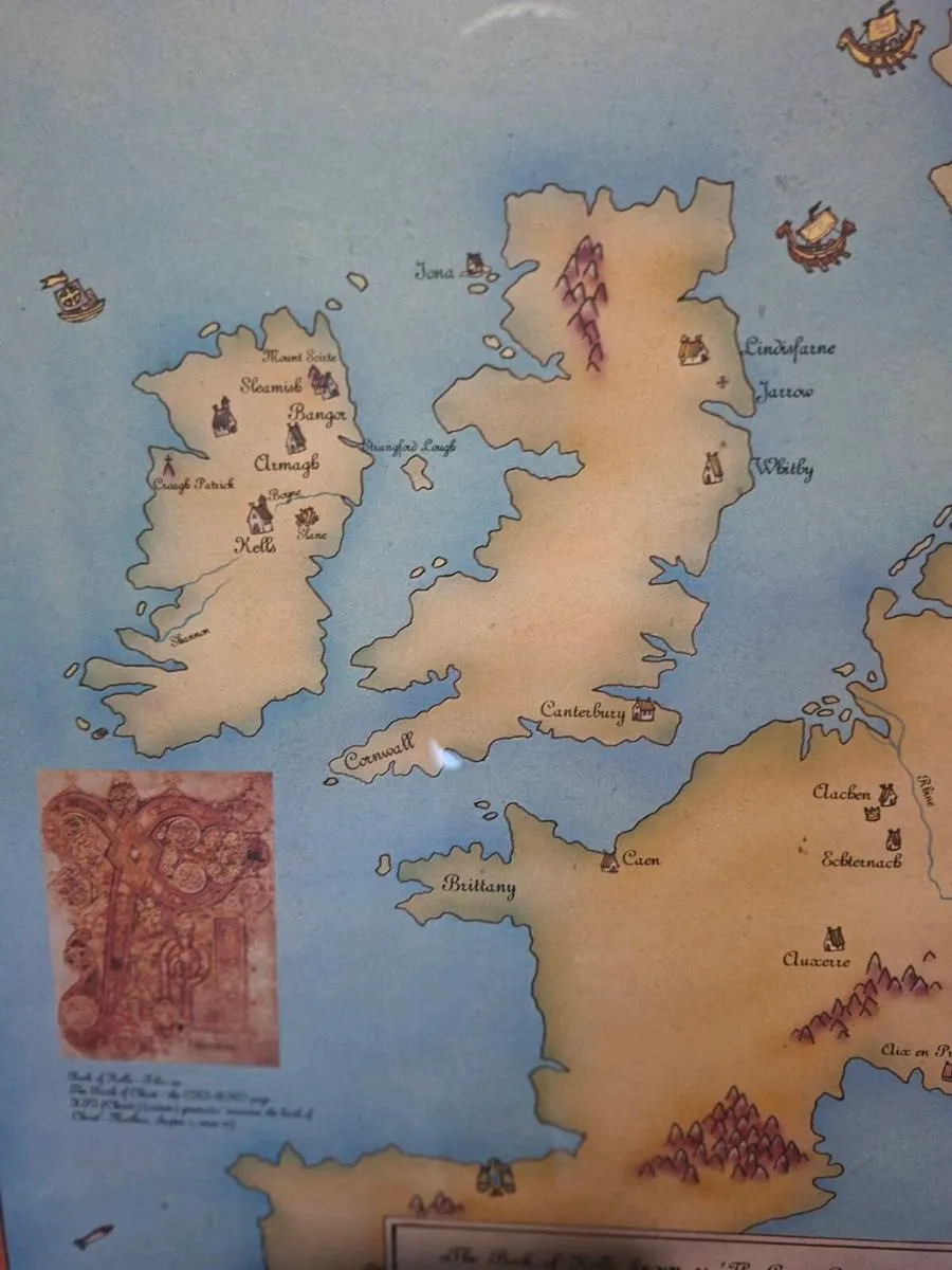 Vintage Kells Collection framed picture - Image 3