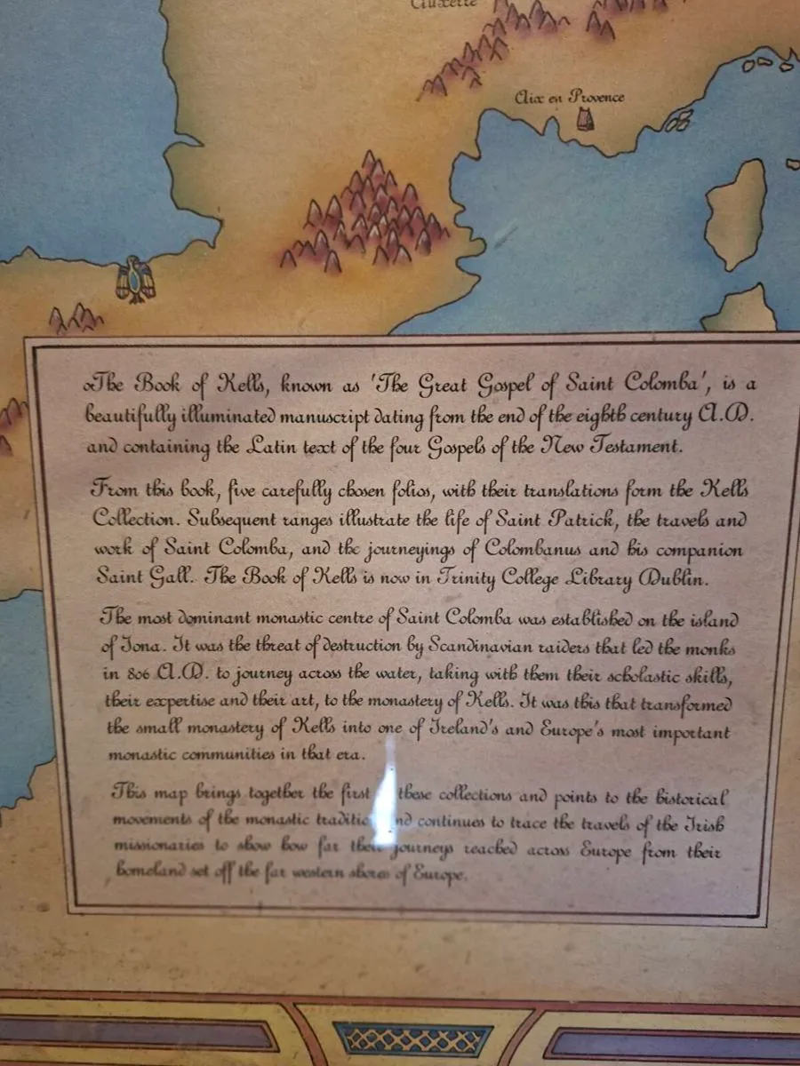 Vintage Kells Collection framed picture - Image 4