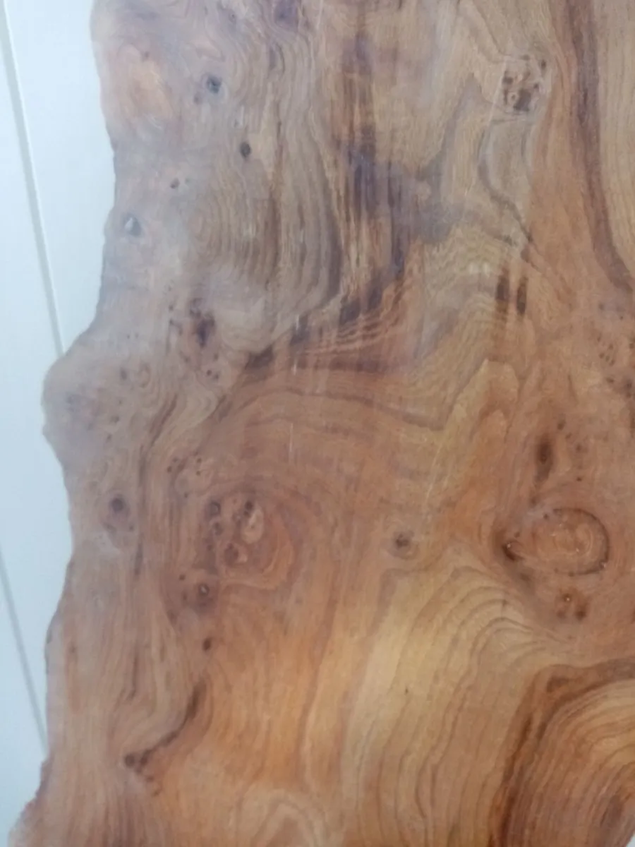 RUSTIC PLANK BURR TIMBER WOOD TABLE TOP - Image 2