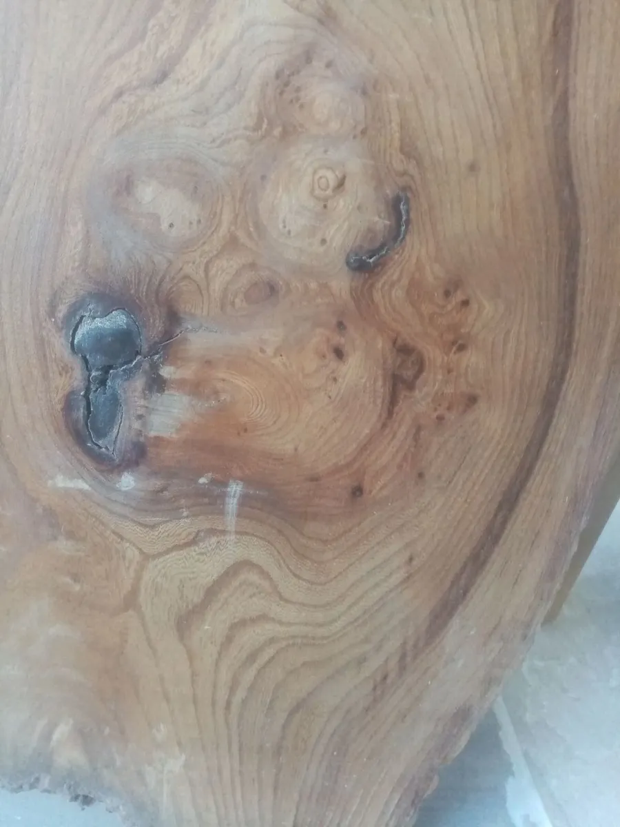 RUSTIC PLANK BURR TIMBER WOOD TABLE TOP - Image 4