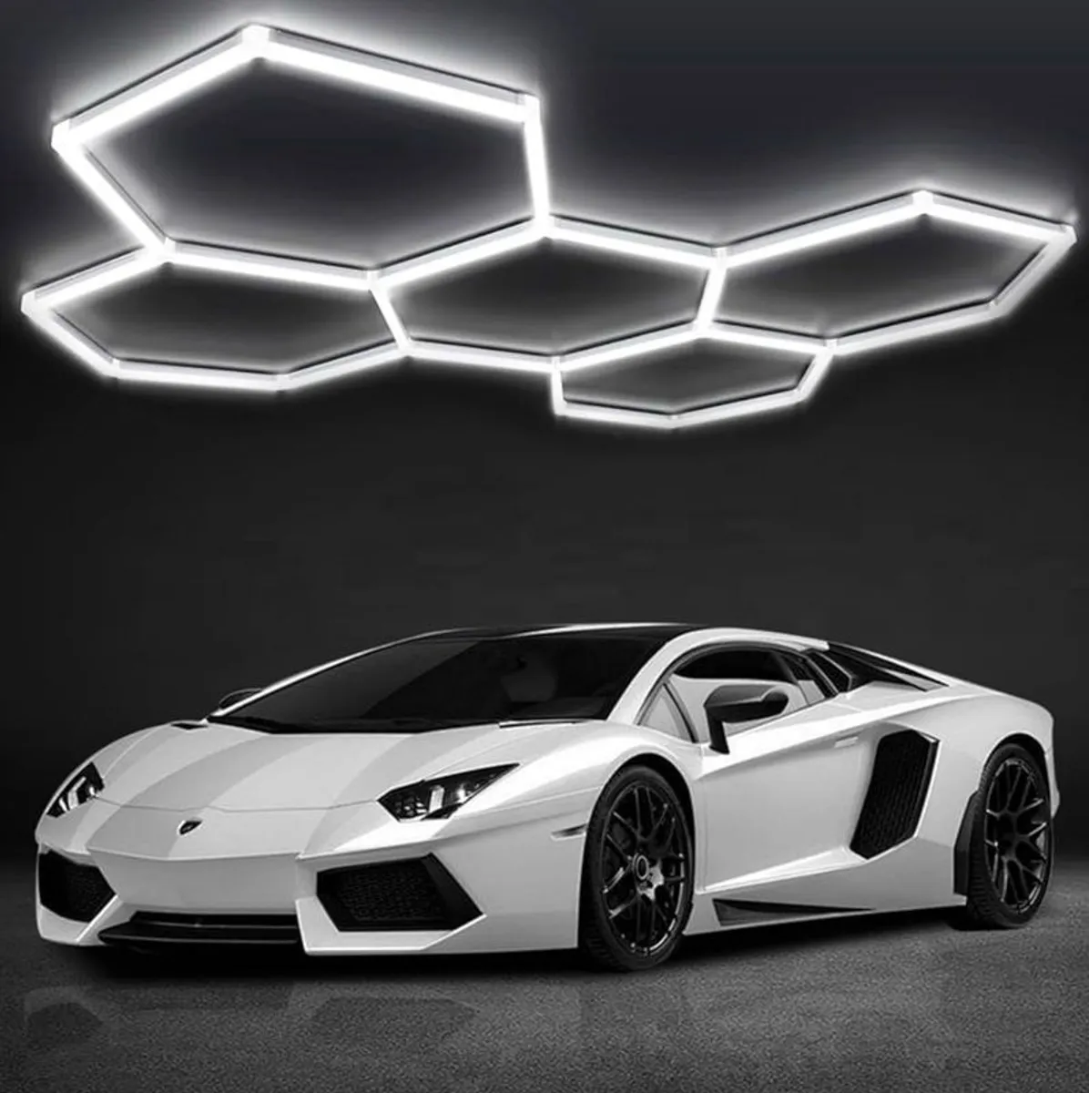 5 Grid Hexagon LED Light System Lighting - Image 1