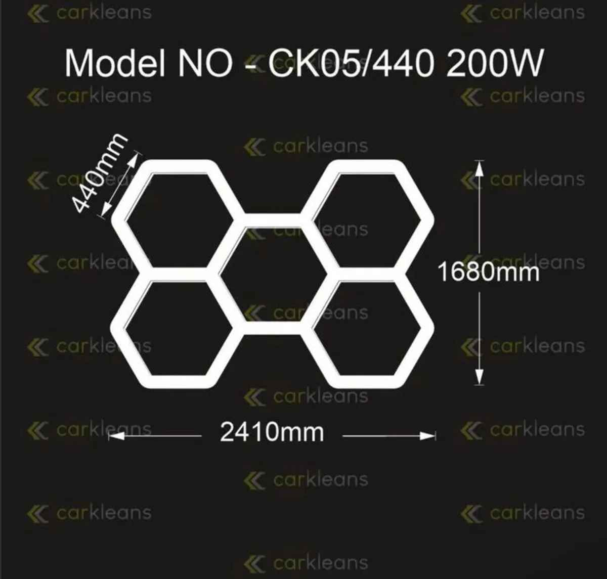 5 Grid Hexagon LED Light System Lighting - Image 2