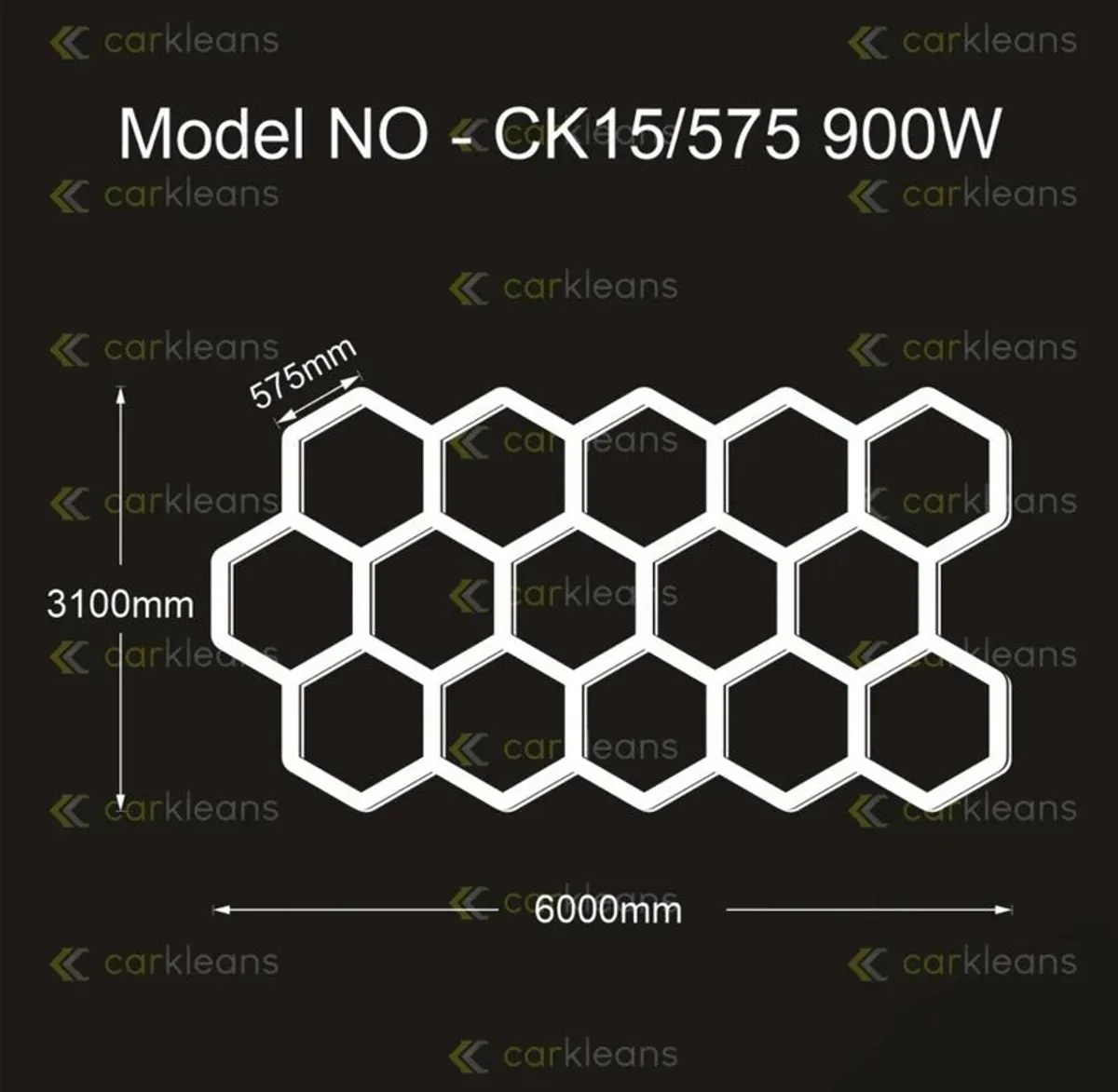 15 Grid Hexagon LED Light System Lighting - Image 2
