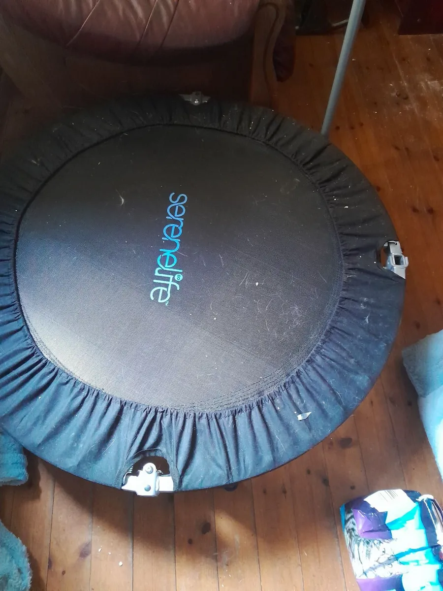 Rebounder with handle..dusty but never used