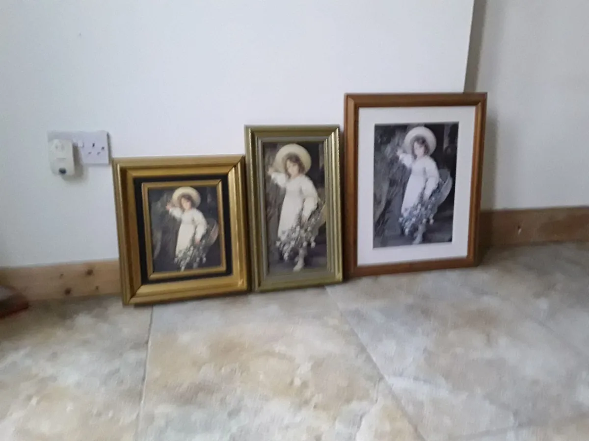 Lovely picture little girl collecting flowers - Image 1