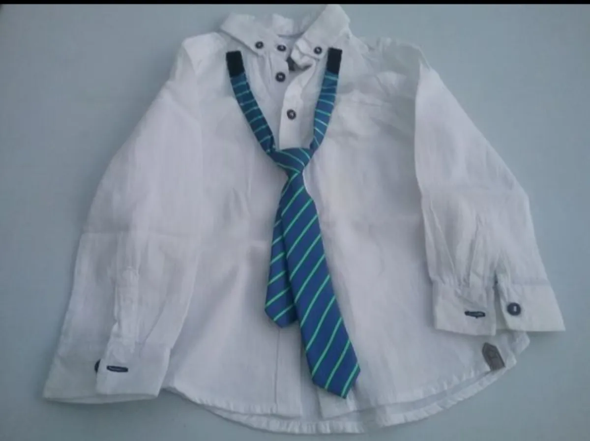 Boys Cotton Shirt 4-5yr - Image 1