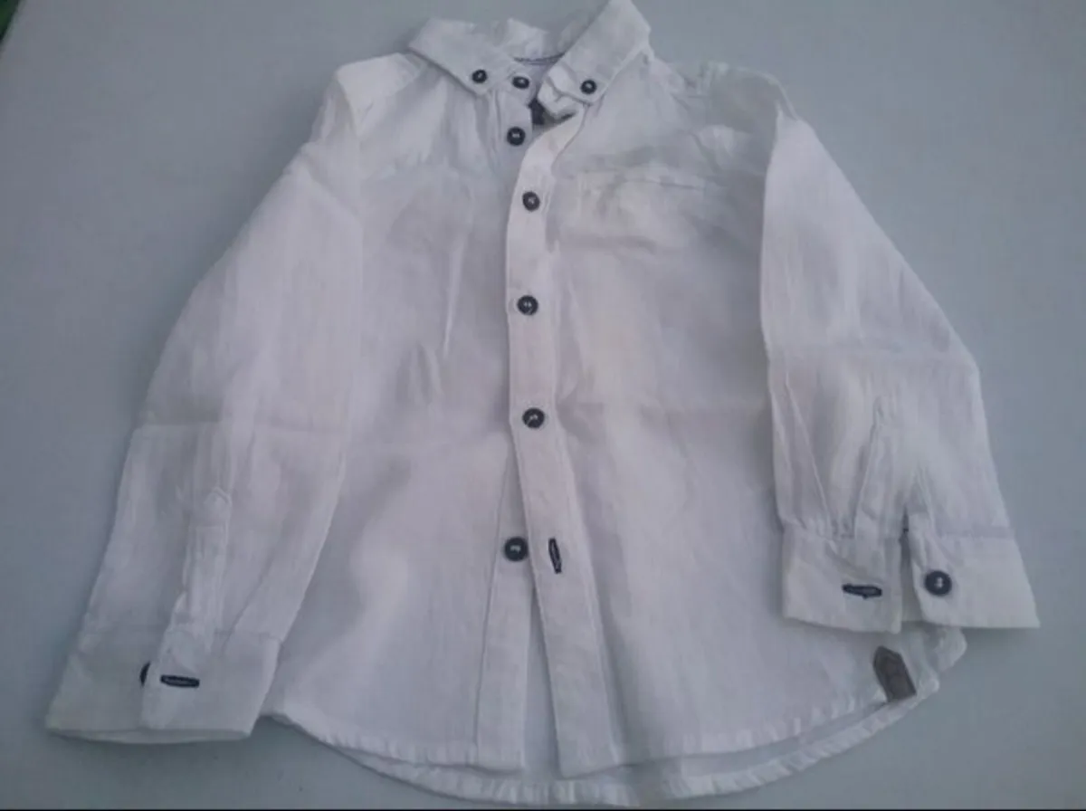 Boys Cotton Shirt 4-5yr - Image 2