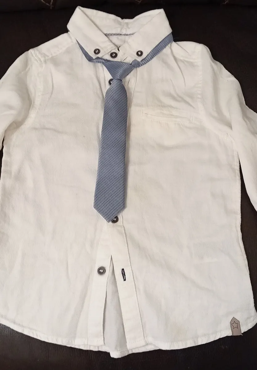 Boys Cotton Shirt 4-5yr - Image 3
