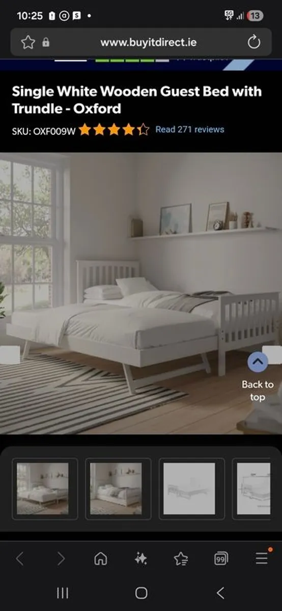 Bed and Trundle with 1x matress - Image 4