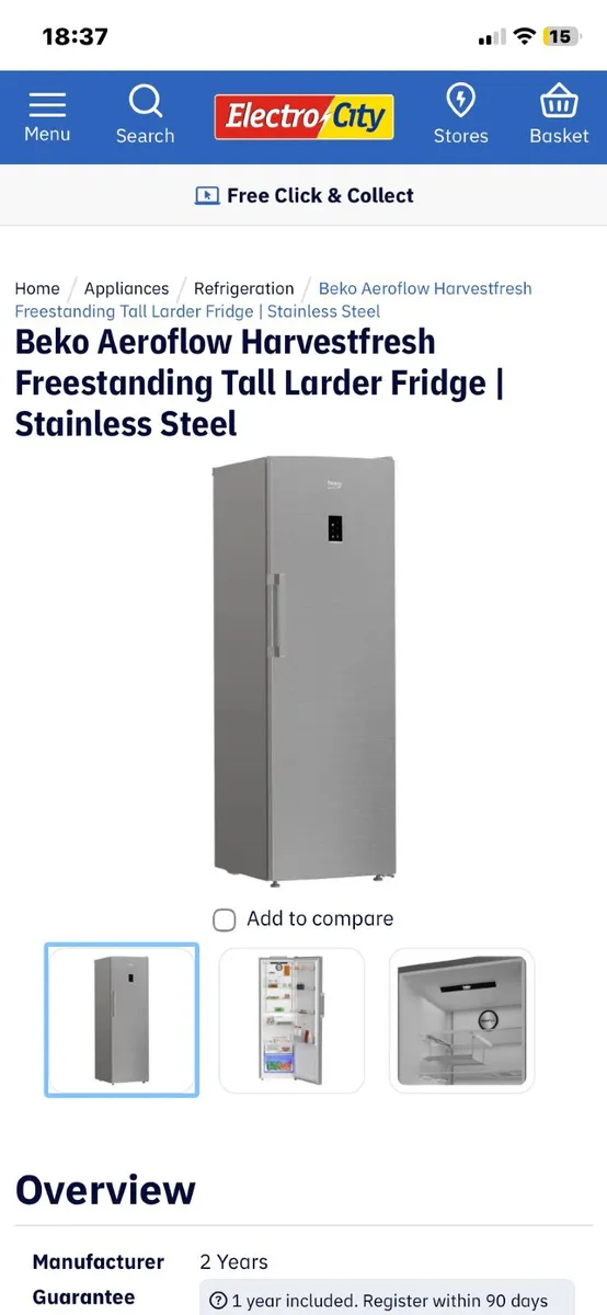 Larder fridge - Image 1