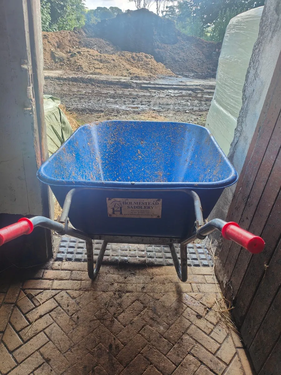 200L GALVANISED JUMBO 2 WHEELER WHEELBARROW - Image 4