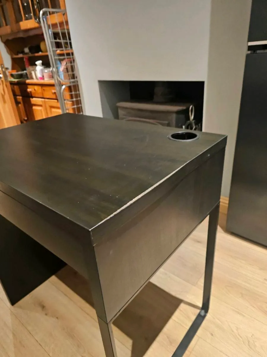 Free IKEA black desk - Image 2