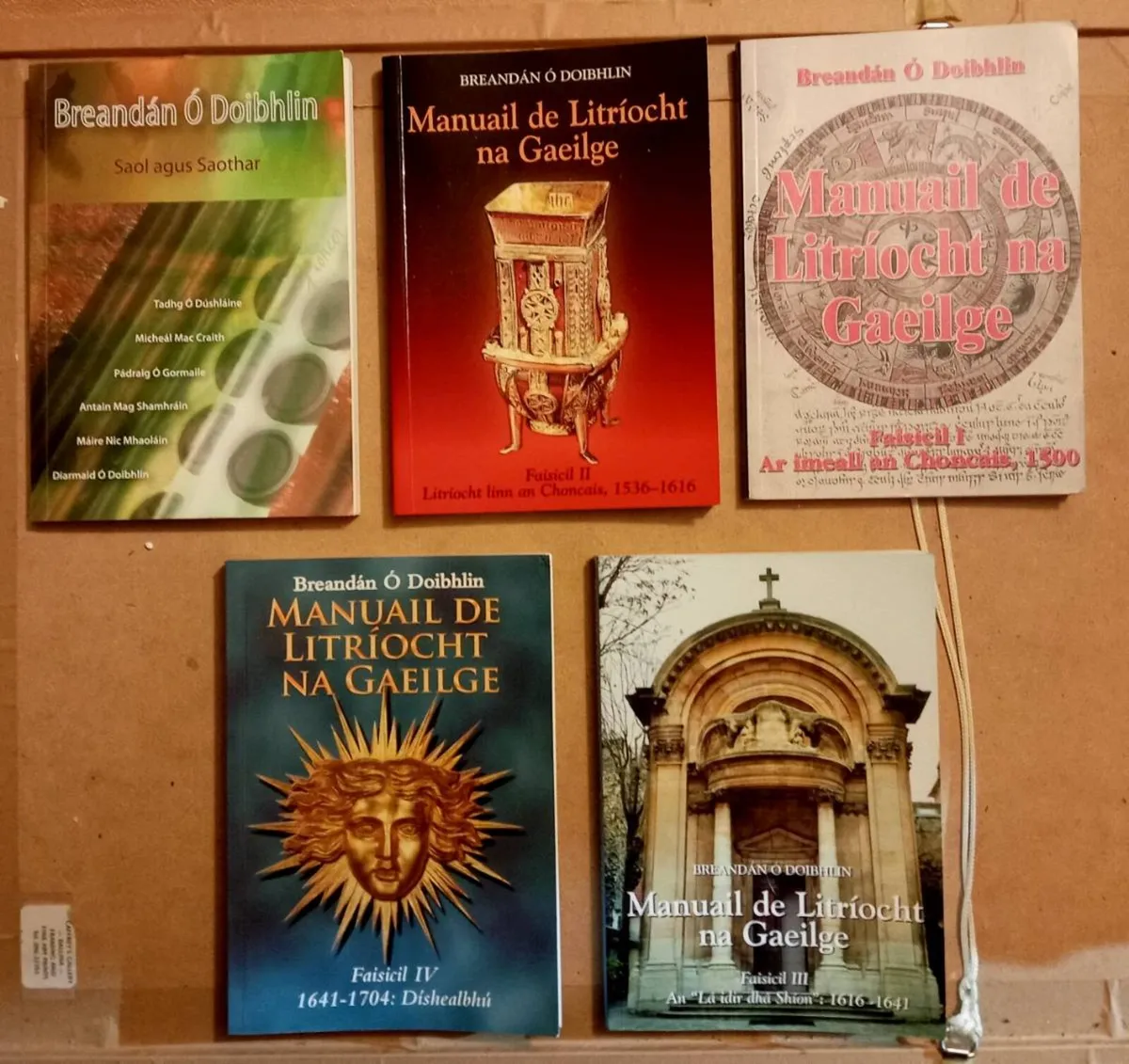 Five Brendan O Doibhlin Irish Books