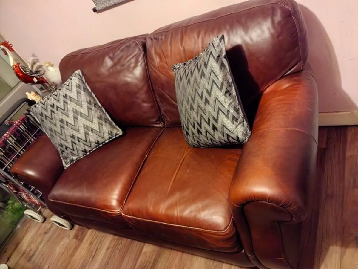 Leather Sofa - 2 Seater - Image 1