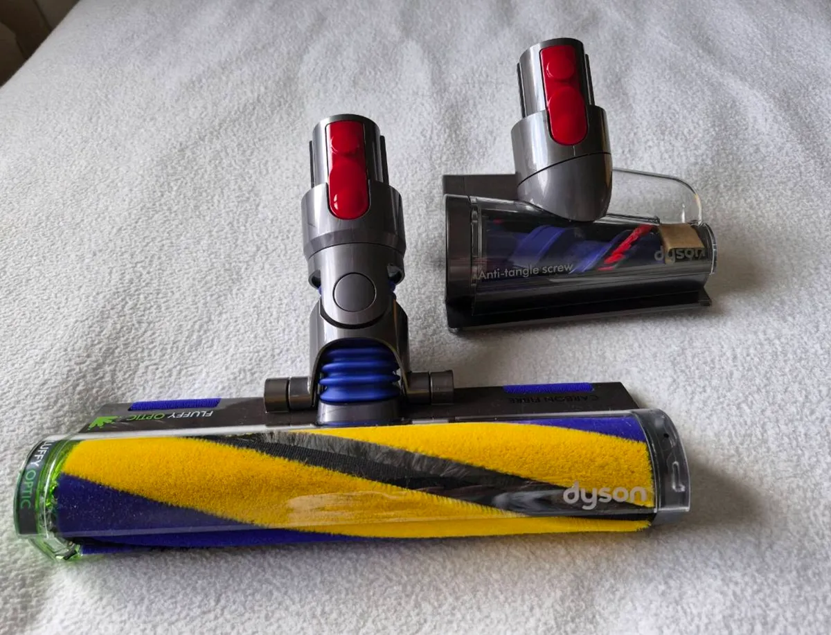 Dyson Attachments – Fluffy Optic + Mini Motorised - Image 1